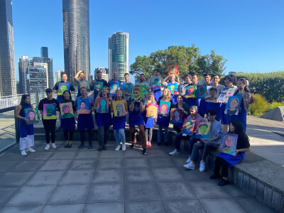 Painting class by Dya Australia - Art Workshop Melbourne