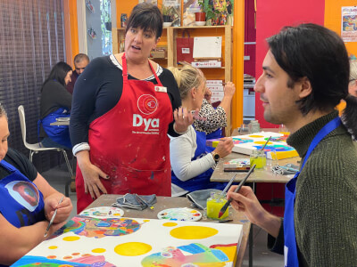 Painting class by Dya Australia - Art Workshop Melbourne