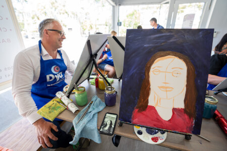 Painting class by Dya Australia - Art Workshop Melbourne