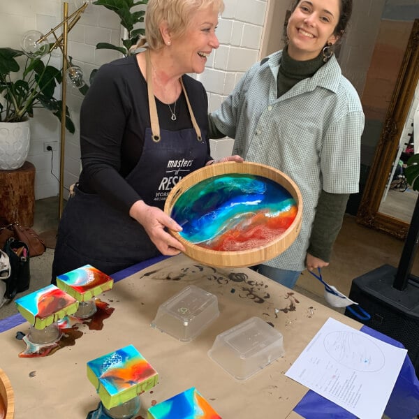 Fluid Art class by Eat Love Paint