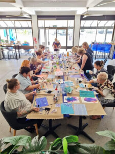 Fluid Art class by Eat Love Paint