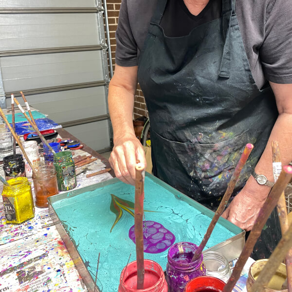 Photo from a Fatma Sagmen workshop