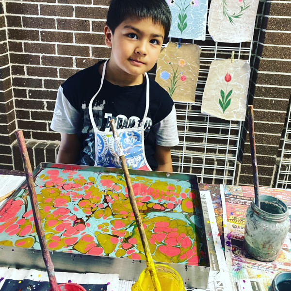 Photo from a Fatma Sagmen workshop