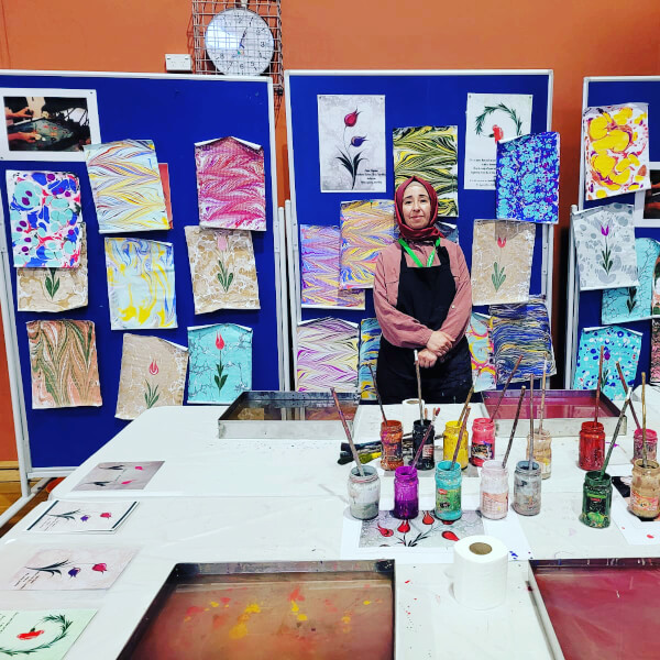 Photo from a Fatma Sagmen workshop