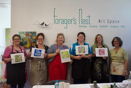 Print Making class by Forager’s Nest Art Space