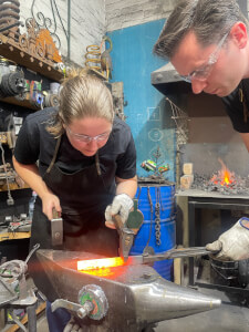 Metalwork class by Forge On