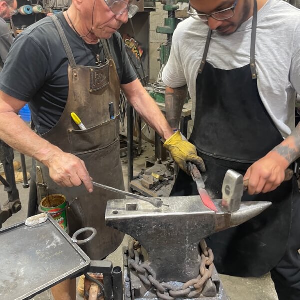 Metalwork class by Forge On