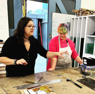 Glassblowing and Mosaic class by Glaas Inc