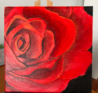 Painting class by Gloria Silva