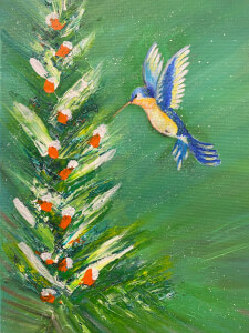 Painting class by Gloria Silva