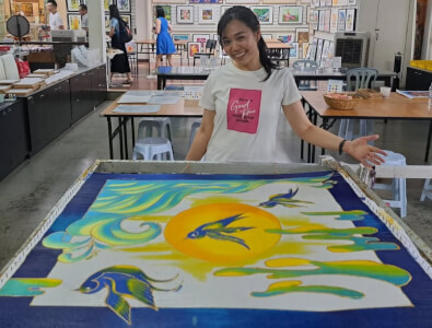 Textiles class by Grace Whaung