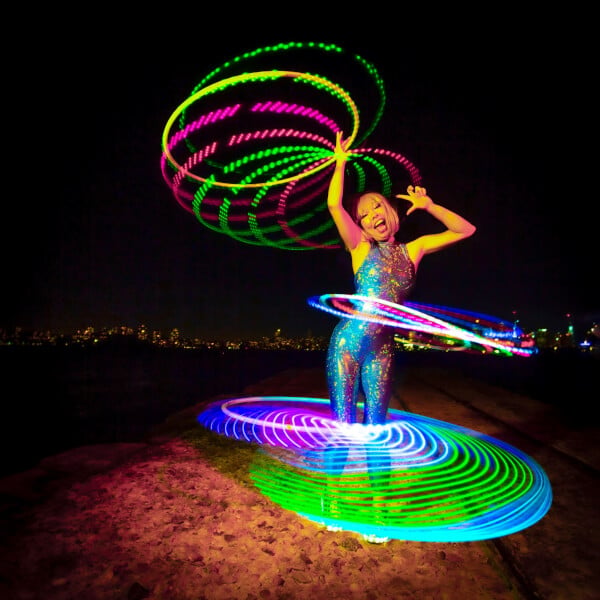 Photo from a Happy Hoopy Life workshop