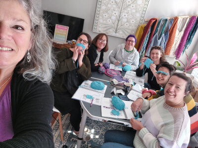 Textiles class by Helen Gibson