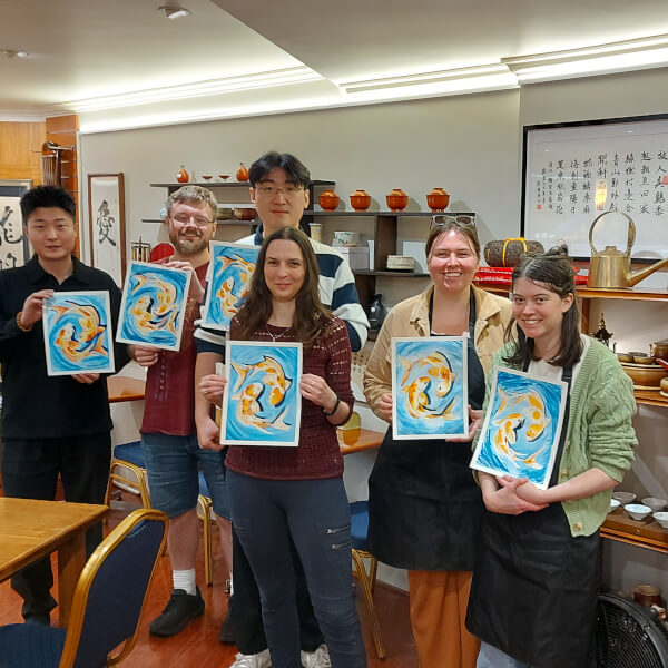 Painting class by Ildy Izso Art