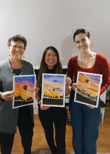 Painting class by Ildy Izso Art