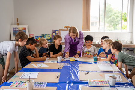 Painting class by Iris Art Studio