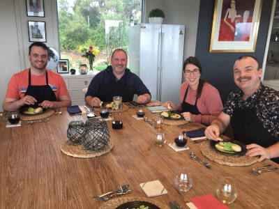 Cooking class by Jacqui Selleck