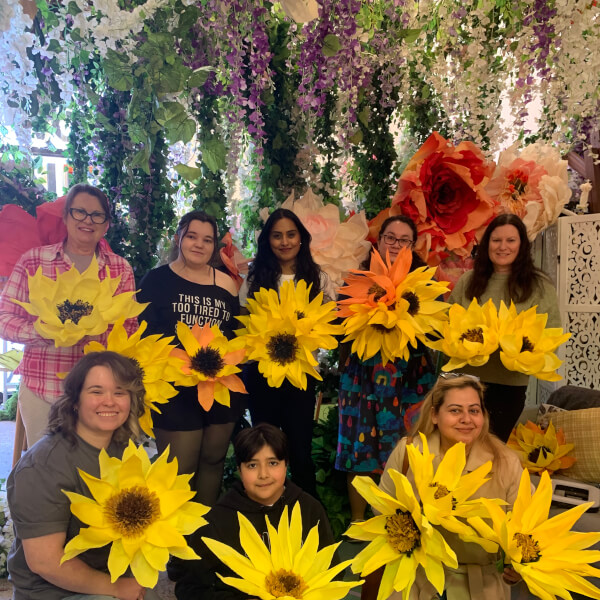 Photo from a Jotterbook Flowers workshop