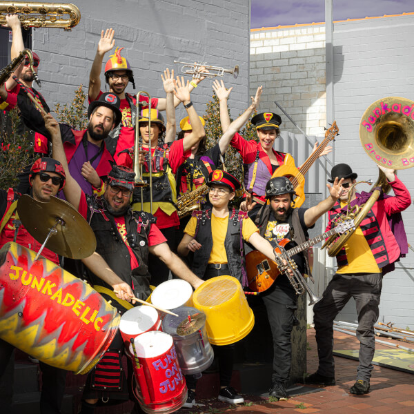 Photo from a Junkadelic Art Collective workshop