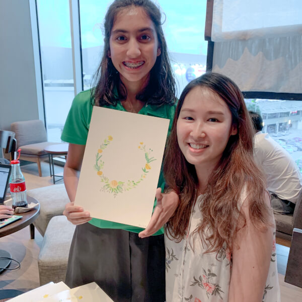 Photo from a Kerrilyn Cheah Watercolor workshop
