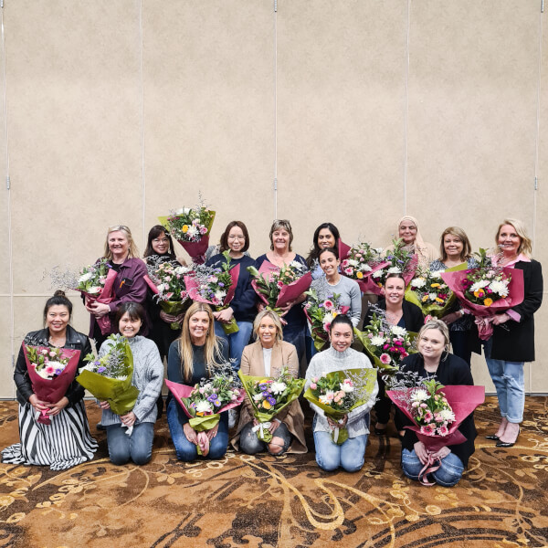 Photo from a Kris McKee Floral Design workshop