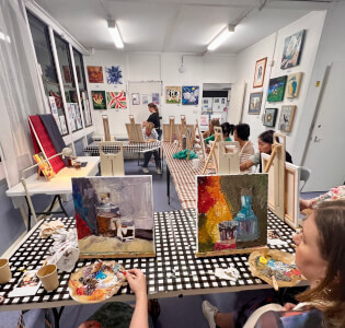 Painting class by Lana Pro Creative Room