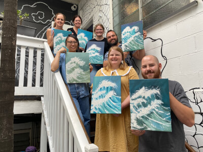 Painting class by Leah Lai