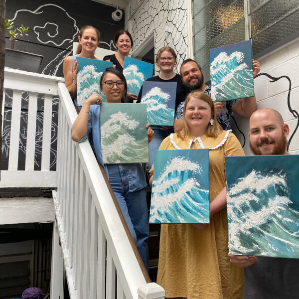 Painting class by Leah Lai