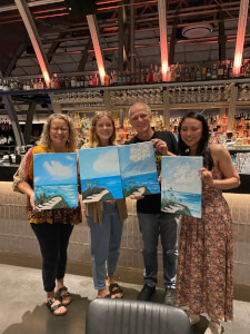 Painting class by Leah Lai