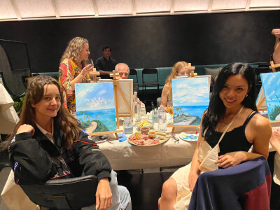 Painting class by Leah Lai