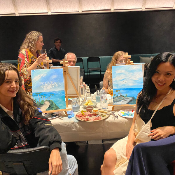 Painting class by Leah Lai