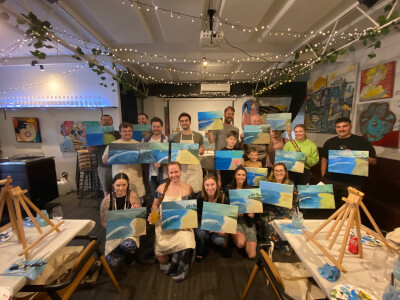 Painting class by Leah Lai