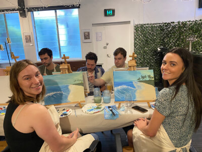 Painting class by Leah Lai