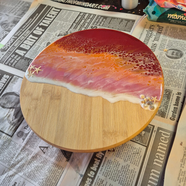 Fluid Art class by Lets Pour Acrylic N Resin