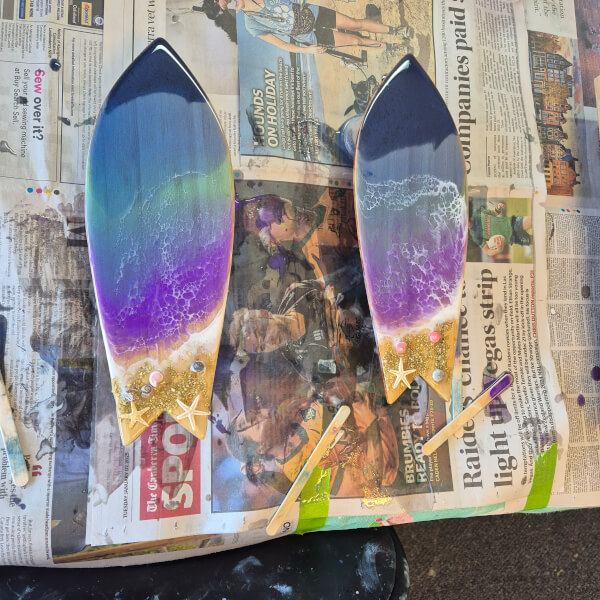 Fluid Art class by Lets Pour Acrylic N Resin