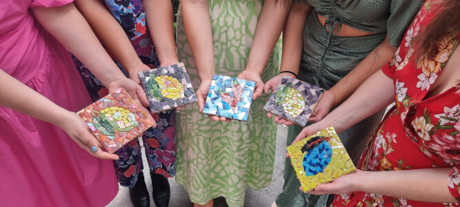 Glassblowing and Mosaic workshops