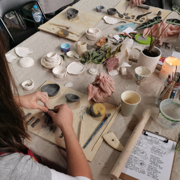 Pottery class by Little Paint Co