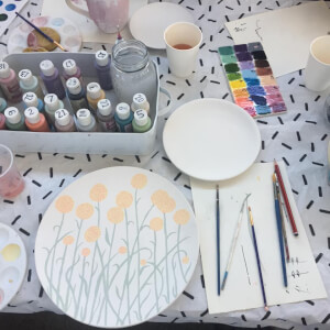 Pottery class by Little Paint Co