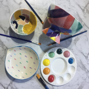 Pottery class by Little Paint Co