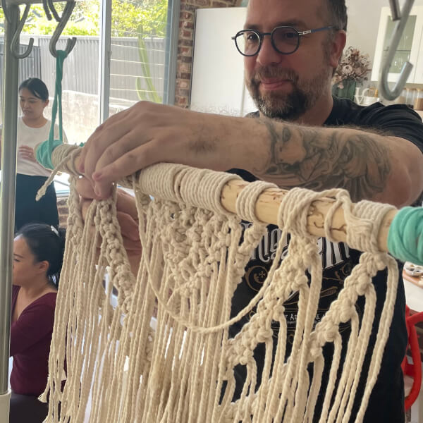 Photo from a Lorna & Lila Macrame workshop