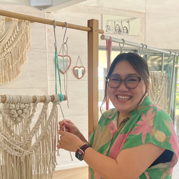 Photo from a Lorna & Lila Macrame workshop