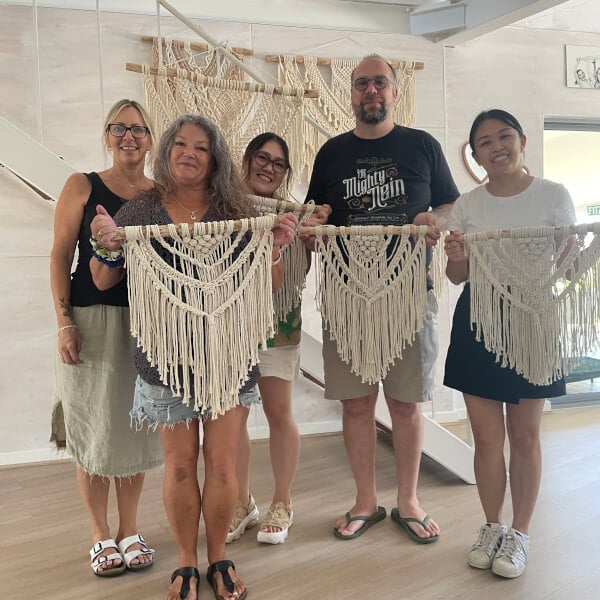 Photo from a Lorna & Lila Macrame workshop