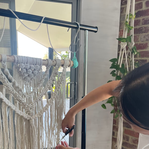 Photo from a Lorna & Lila Macrame workshop