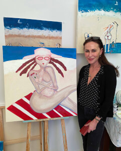 Painting class by Louise Farnay