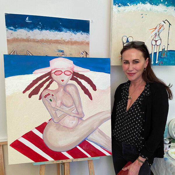 Painting class by Louise Farnay