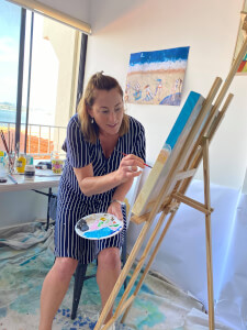 Painting class by Louise Farnay