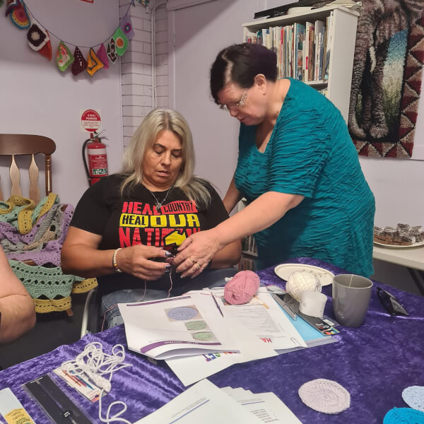 Photo from a Mean Mothers Creations workshop
