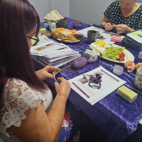 Photo from a Mean Mothers Creations workshop