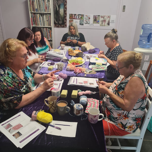 Photo from a Mean Mothers Creations workshop