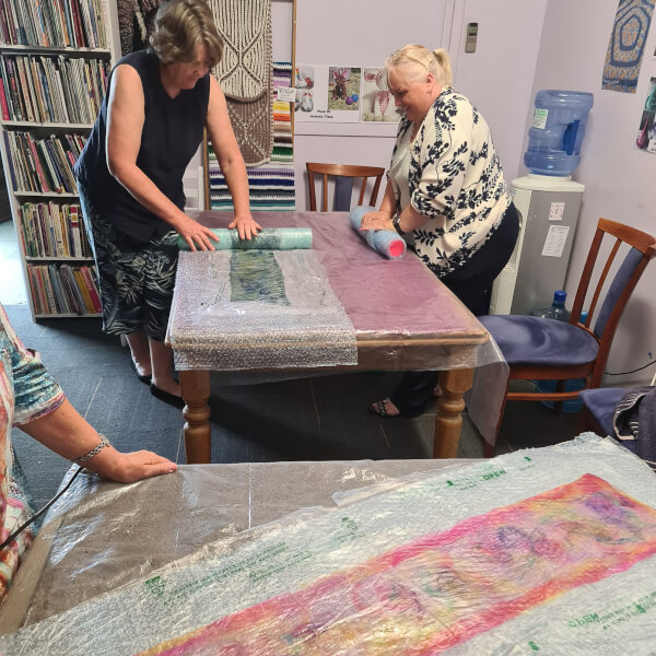 Photo from a Mean Mothers Creations workshop